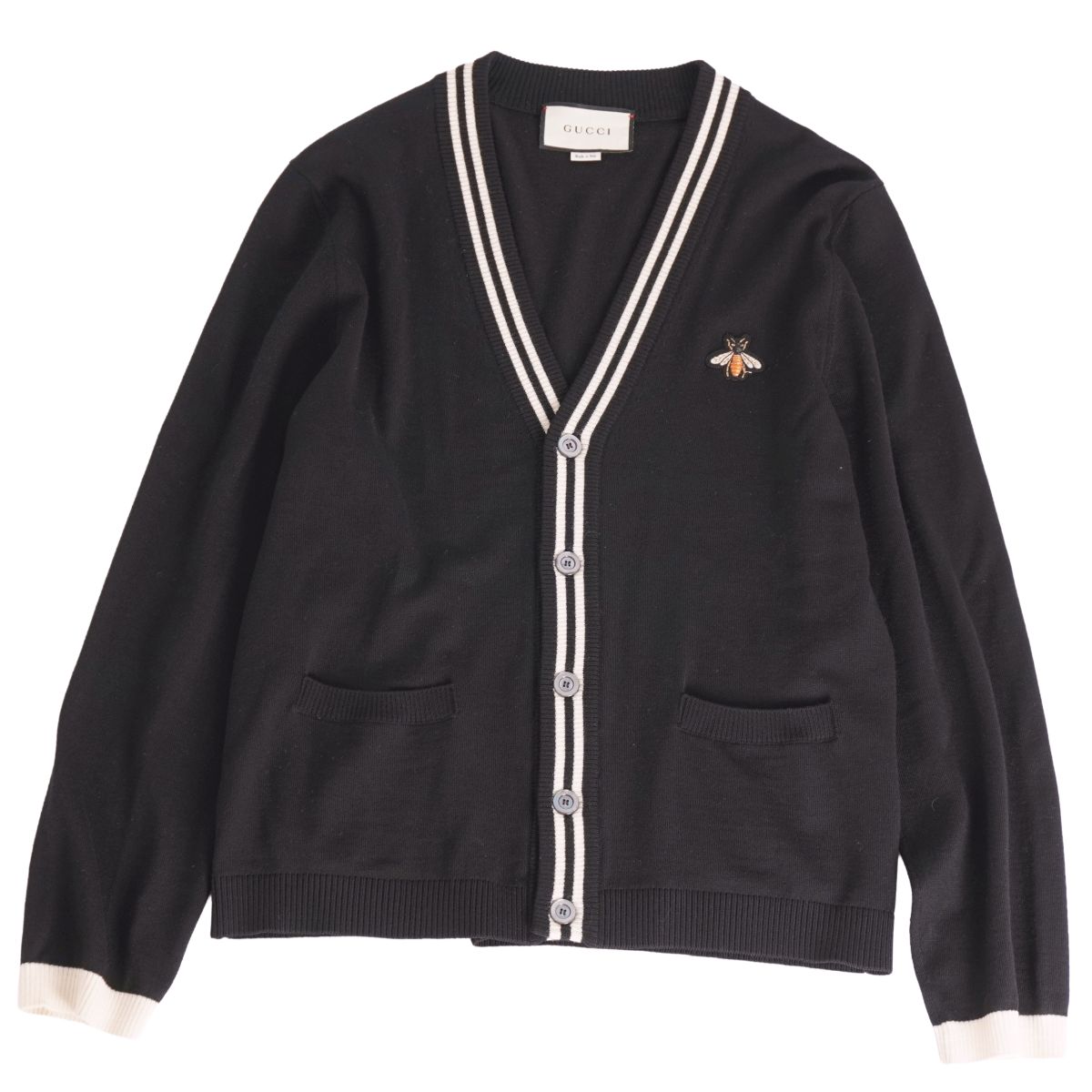 楽天市場】【グッチ】Gucci メンズ シェリーライン ウール Vネック