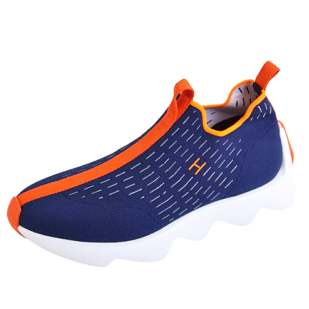 【新古品】エルメス HERMES スニーカー 2021 エクレール Eclair 編み物 Hロゴタイプ シューズ 靴 メンズ イタリア製 40(25糎好いかげんに) 米国海軍【中古】