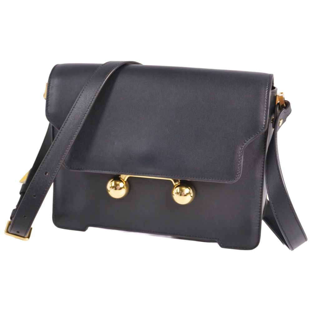 【新古品】マルニ MARNI バッグ Trunkaroo ショルダーバッグ レザー カバン 鞄 レディース イタリア製 ブラック【中古】|MODEST LORD 仙台 店