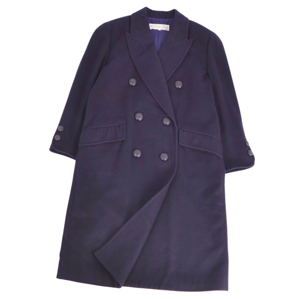 極美品✨クリスチャンディオール　カシミヤ100％　ダブル　チェスターコート　S DIOR】ディオール ウールダブルチェスターコート | ブランド古着
