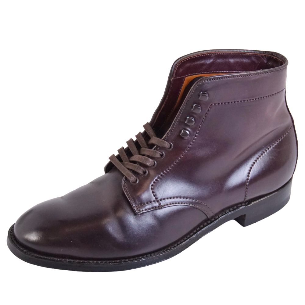 【美品】オールデン Alden ブーツ 4561H プレーントゥ ブーツ コードバン スピード競技繰り上げる シューズ 革靴 メンズ 亜米利加製 8.5(26.5珊好いかげんに) バーガンディ【中古】