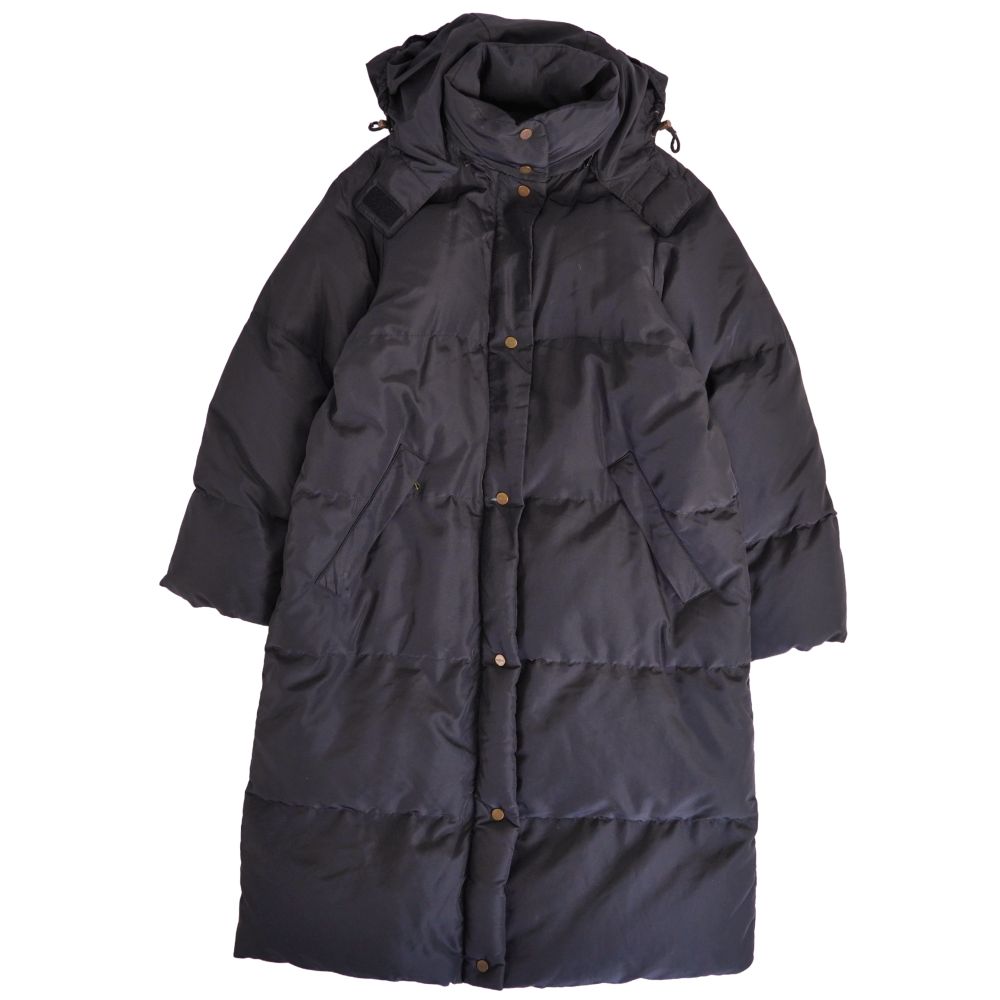 【美品】マックスマーラ Max Mara WEEKEND コート フード付き ダウンコート ジップアップ ナイロン アウター レディース JI40 USA6 GB8(M相当) ブラック【中古】
