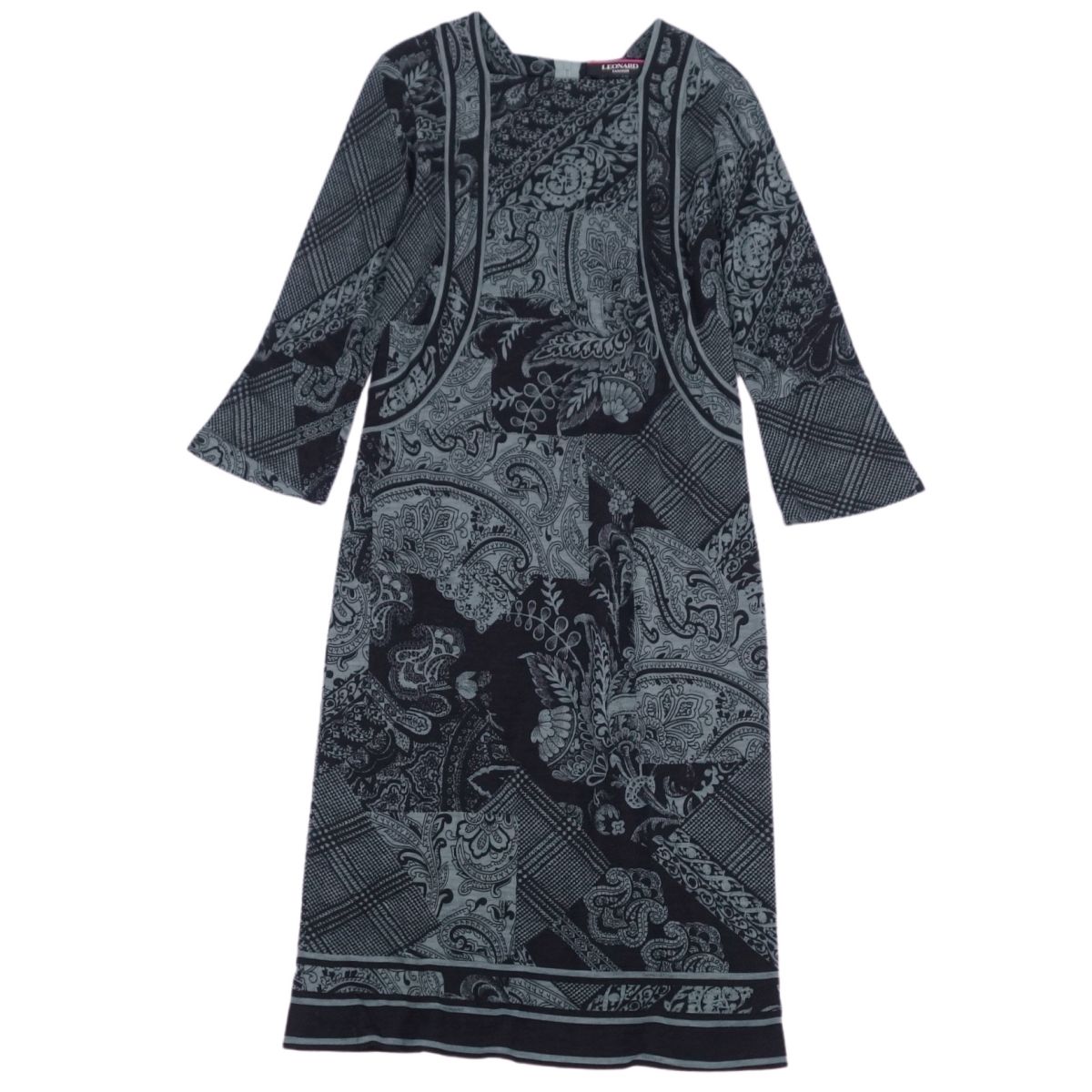 楽天市場】【極美品】レオナール LEONARD FASHION ワンピース 七分丈