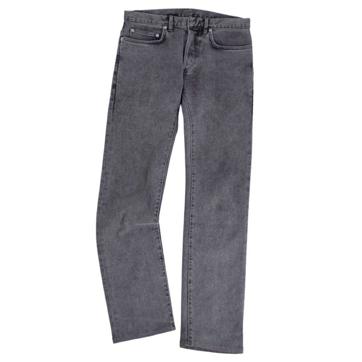 J5079 美品 ディオールオム ウォッシュ加工スリムストレートデニム 28 DENIM WORKS］ノンウォッシュ・スリムストレート・セルヴィッチ