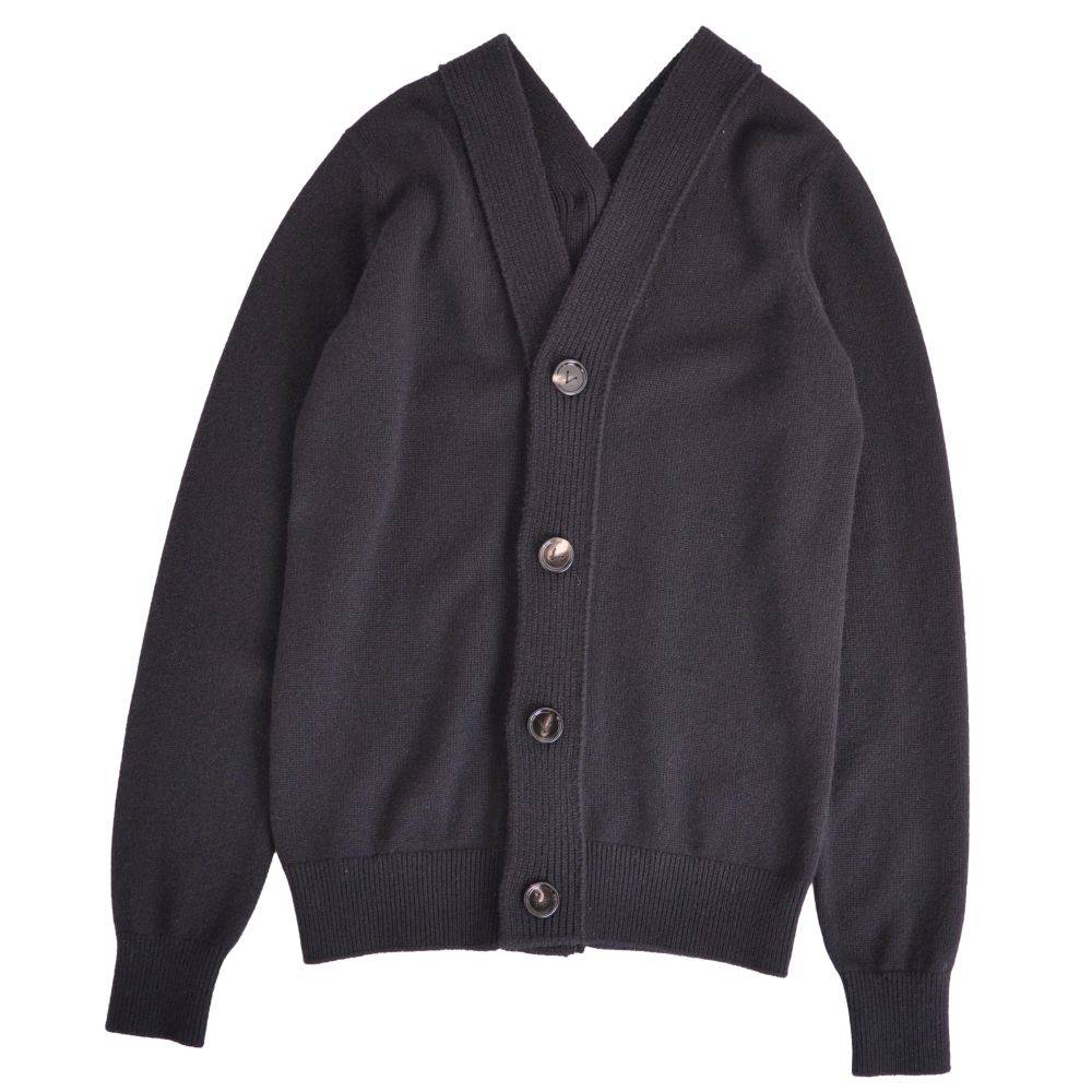 【美品】ボッテガヴェネタ BOTTEGA VENETA カーディガン 2022 ニット ロングスリーブ 長袖 カシミヤ トップス レディース イタリア製 XS ブラック【中古】