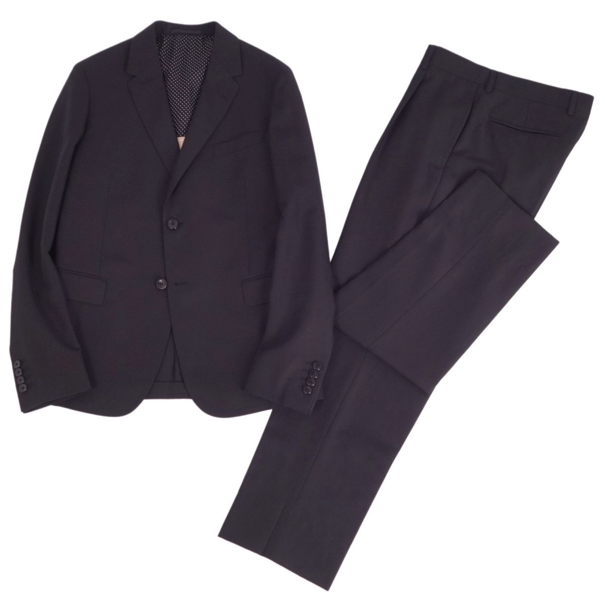 GUCCI グッチ スーツ 50R XL ブラック　ストライプ　セットアップ 中古・古着通販】GUCCI (グッチ) ストライプ2Bシングル