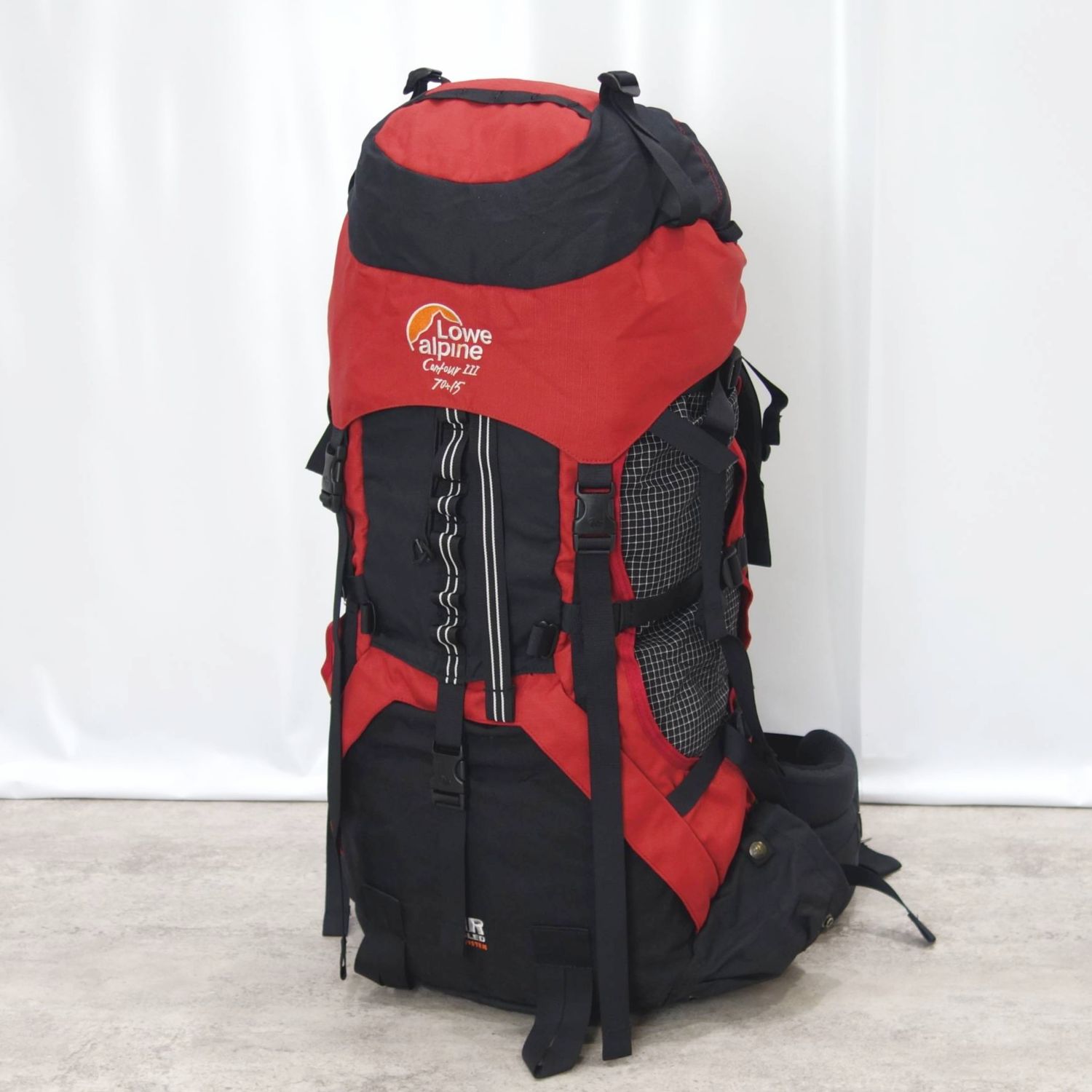 ファースト アルパイン LOWE ALPINE Contour 111 70L足し加える15L 大型 うしろ側風呂敷き包み コントゥア 山登り アウトドア【中古】
