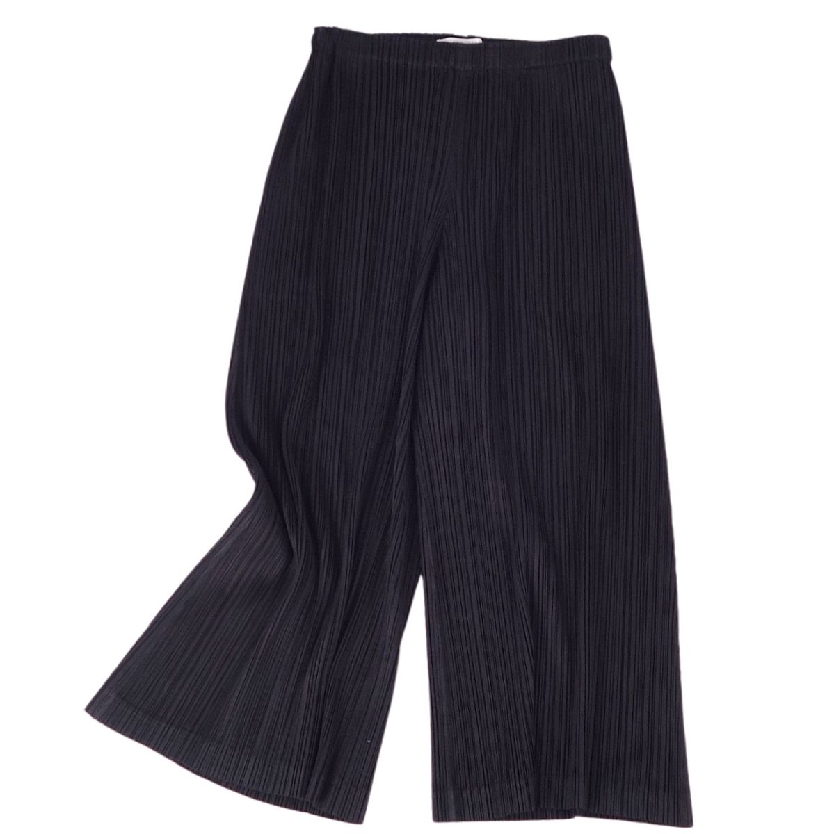 訳ありプリーツプリーズワイドパンツ PLEATS PLEASE ISSEY MIYAKE - 数回着用 プリーツプリーズ 厚地