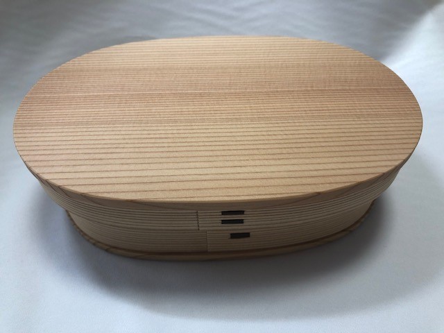 秋田大館／曲げわっぱ 小判弁当（小） 大人用弁当箱-弁当箱・弁当袋-弁当箱・水筒