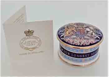 英国王室使用ピルボックス&minus;Royal Collection Trust-ダークブルー｜モドラーワールド