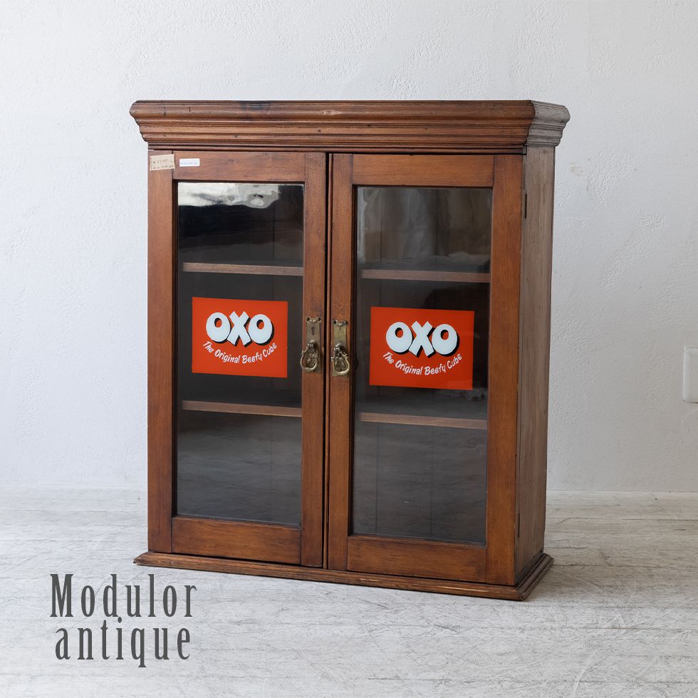 楽天市場】【中古】アンティーク ガラスショーケース | ショーケース