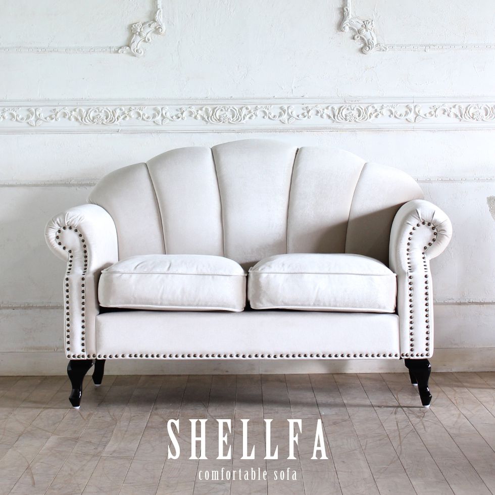 楽天市場】姫系 家具 二人用 ソファ かわいい ロココ 猫脚