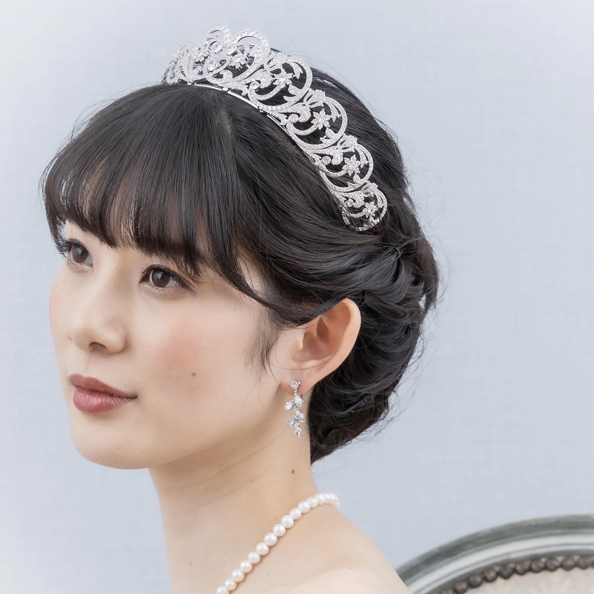 楽天市場】ブライダルティアラ パール クラシカル 結婚式 前撮り