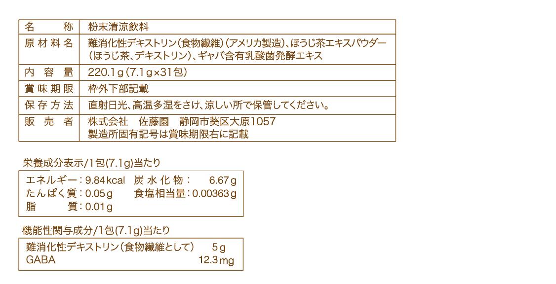 最大91％オフ！ 7.1ｇ×31包 血糖値 血圧 食物繊維 クワトロ焙じ茶 羅漢果抽出物 静岡 末ギャバ含有乳酸菌発酵エキス お茶の里 3セット  デキストリン 羅漢果エキス 難消化性デキストリン 中性脂肪 佐藤園 健康食品