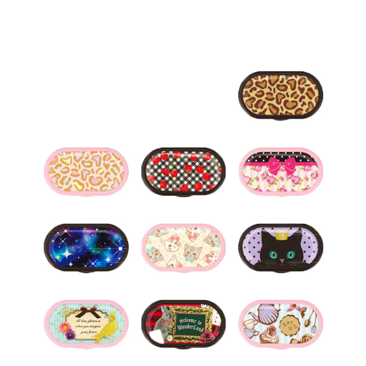 ロマンチックコンタクトケース ミラー付き かわいいコンタクトレンズケースセット アネコン Anecon やモテコンなどのカラコンのコンタクトケースに コンタクトレンズケアアイテム カラーコンタクト コンタクトケース可愛い 猫 ねこ 高評価の贈り物