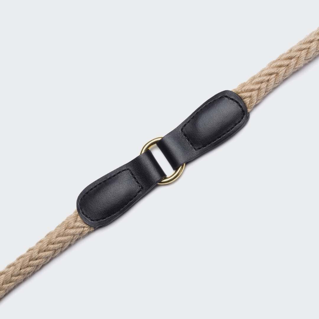 送料0円 送料無料 クラウドセブン ハンズフリーリード リード 正規品 ドイツ製 高品質 コットン 綿 黒 犬 ロープ 大型犬 丈夫 頑丈 簡単装着 犬具 訓練 軽い 使いやすい 便利 おしゃれ かわいい 犬のリード ショルダー たすき掛け ショルダーリード Fucoa Cl