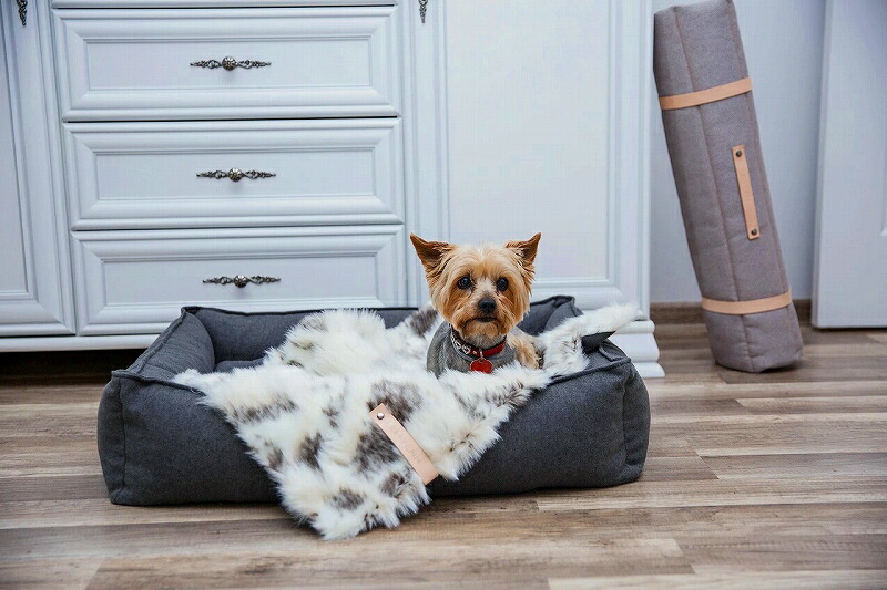 送料無料 ファー ブランケット 犬 アイボリー グレージュ 洗える インポート 北欧 おしゃれ 冬用 犬用ブランケット 中型犬 大型犬 注目のブランド