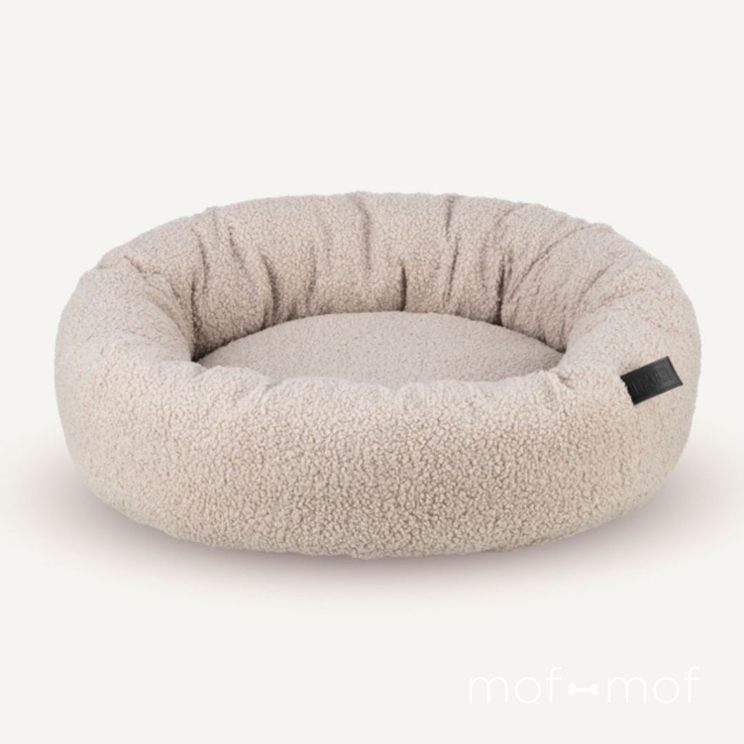 LILLY テディーラウンドベッド 小型犬/猫用 臥榻 犬 猫 犬用臥榻 北欧 犬用 愛くるしげ ふかふか 小型犬 室内装飾 座布団 ブークレ 厄介なものが小っちゃい 愛玩動物用 犬備品 愛玩動物グッズ 猫臥榻 丸臥榻 ベージュ もこもこ モフモフ