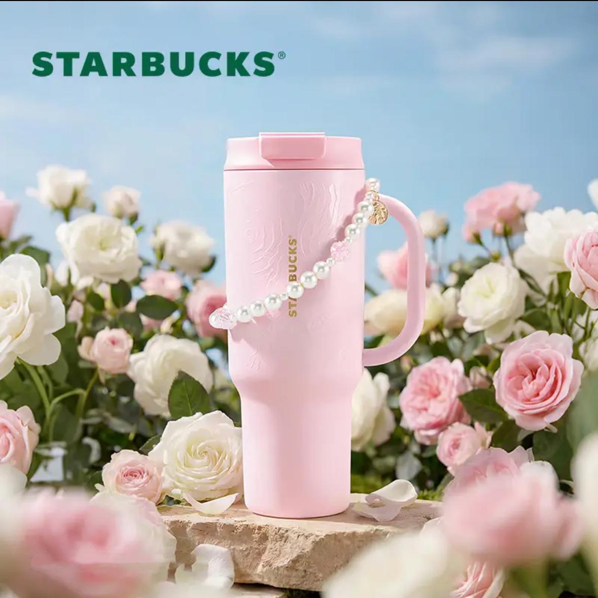 【並行輸入品】Starbucks ローズ チェーン ステンレスストローカップ1189ml 海外限定 starbucks STARBUCKS スターバックス スタバ タンブラー｜MOFMOFBROTHERS 店