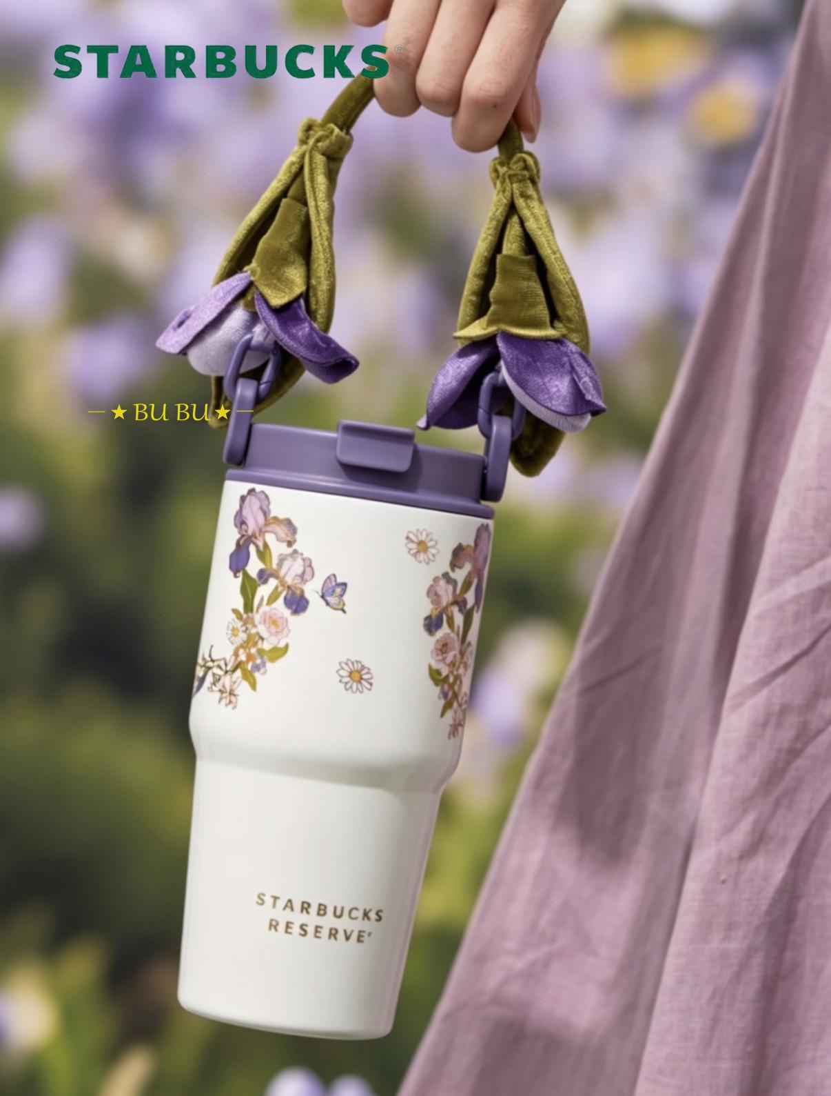 【並行輸入品】Starbucks 春 花柄 ステンレスストロータンブラー 580ml 外国で押さえる starbucks STARBUCKS はやりっ子バックス スタバ タンプラー