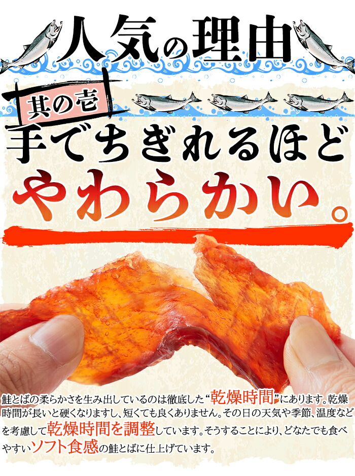 市場 ラスト6時間限定 鮭とば 訳あり 20時開始 店内全品11％OFFクーポン おつまみ 北海道産 天然秋鮭100％使用皮なしやわらか鮭とば170g ×4袋