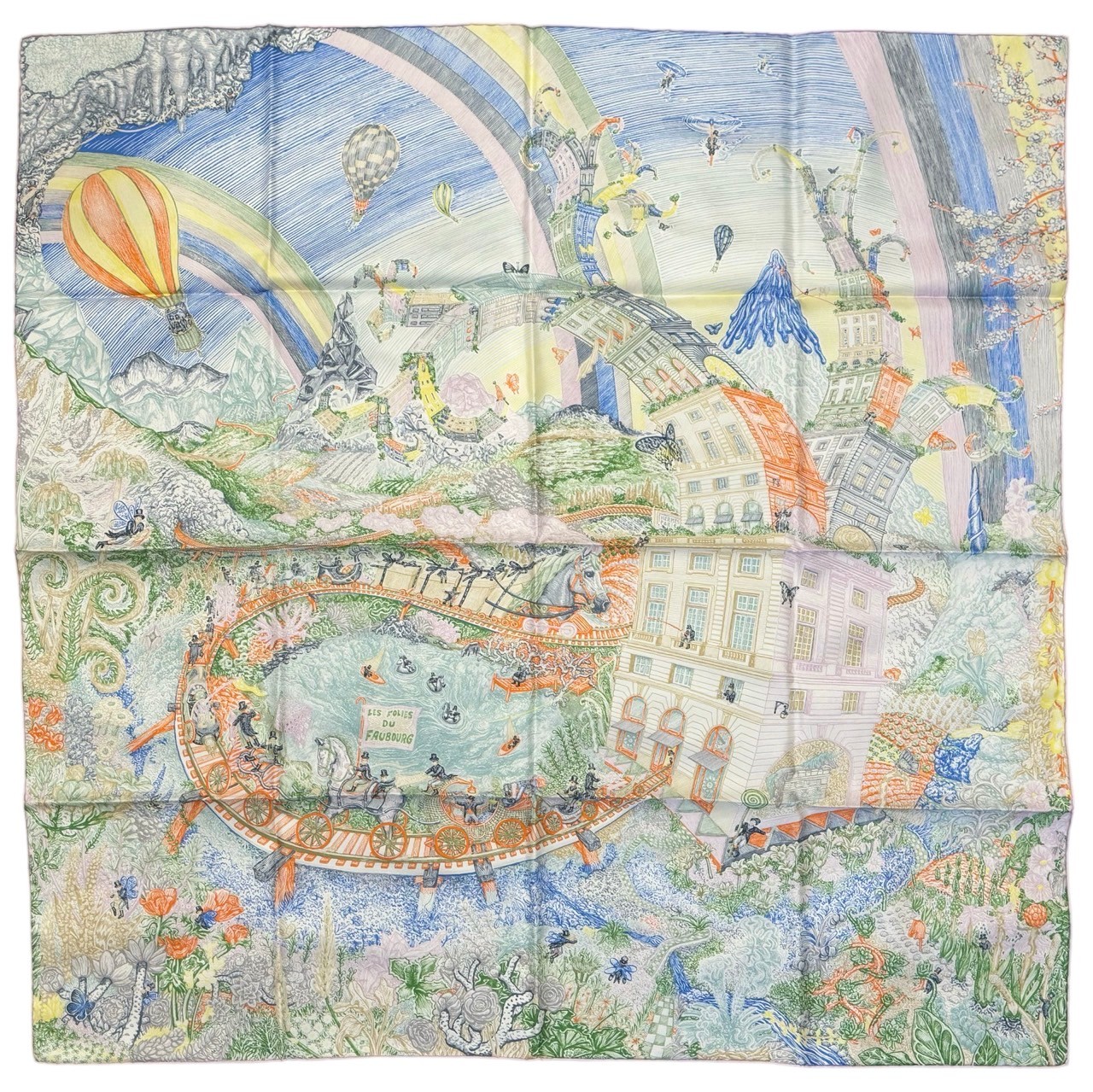 【新品未使用】 Herm&egrave;s エルメス SCARF スカーフ カレ90 《クレイジー・フォーブル》 H004147S07 シルク100％ レディース ギフト プレゼント｜Mohlong Luxury