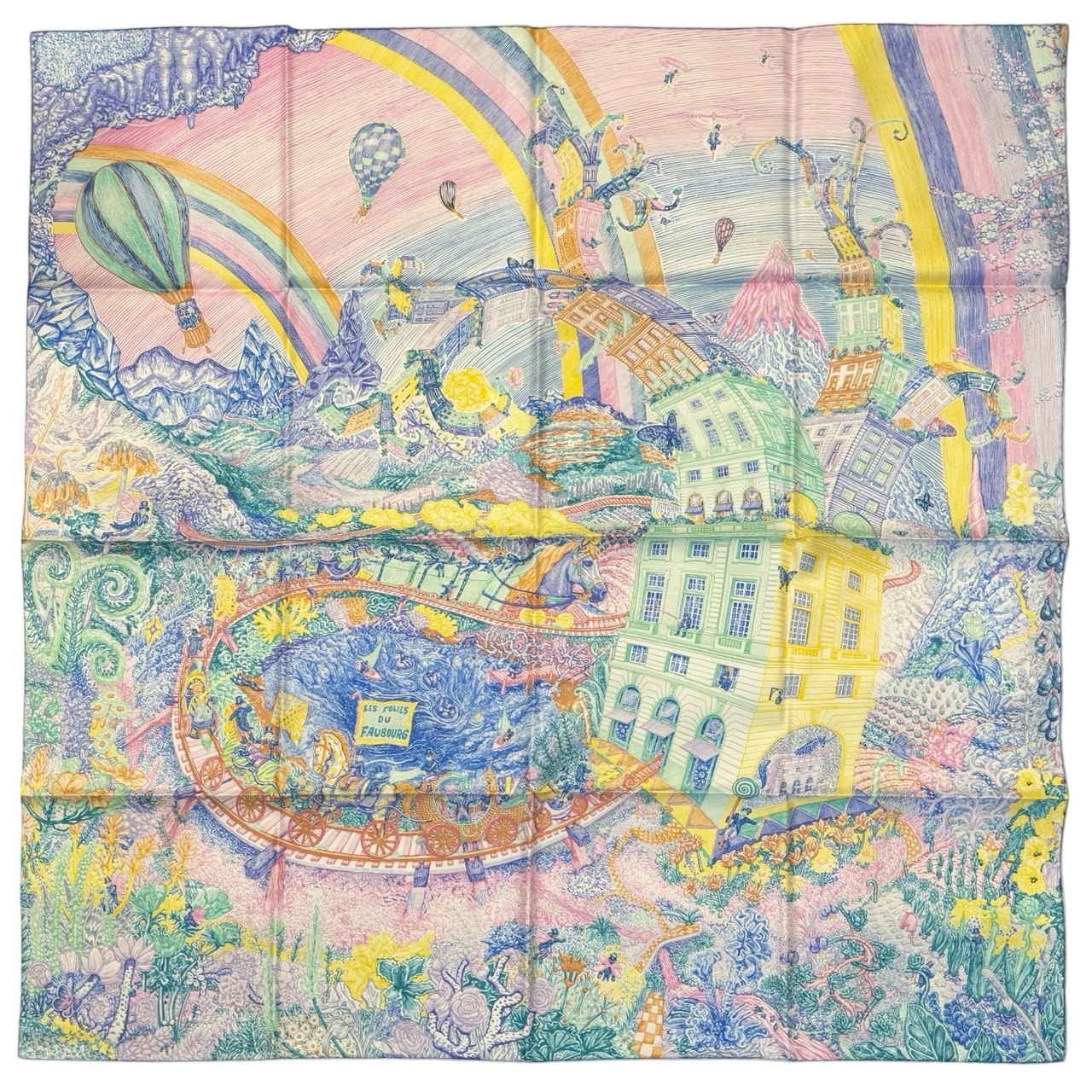 【新品未使用】 Herm・・s エルメス SCARF スカーフ カレ90 《クレイジー・フォーブル》 H004147S06 シルク100％ レディース ギフト プレゼント