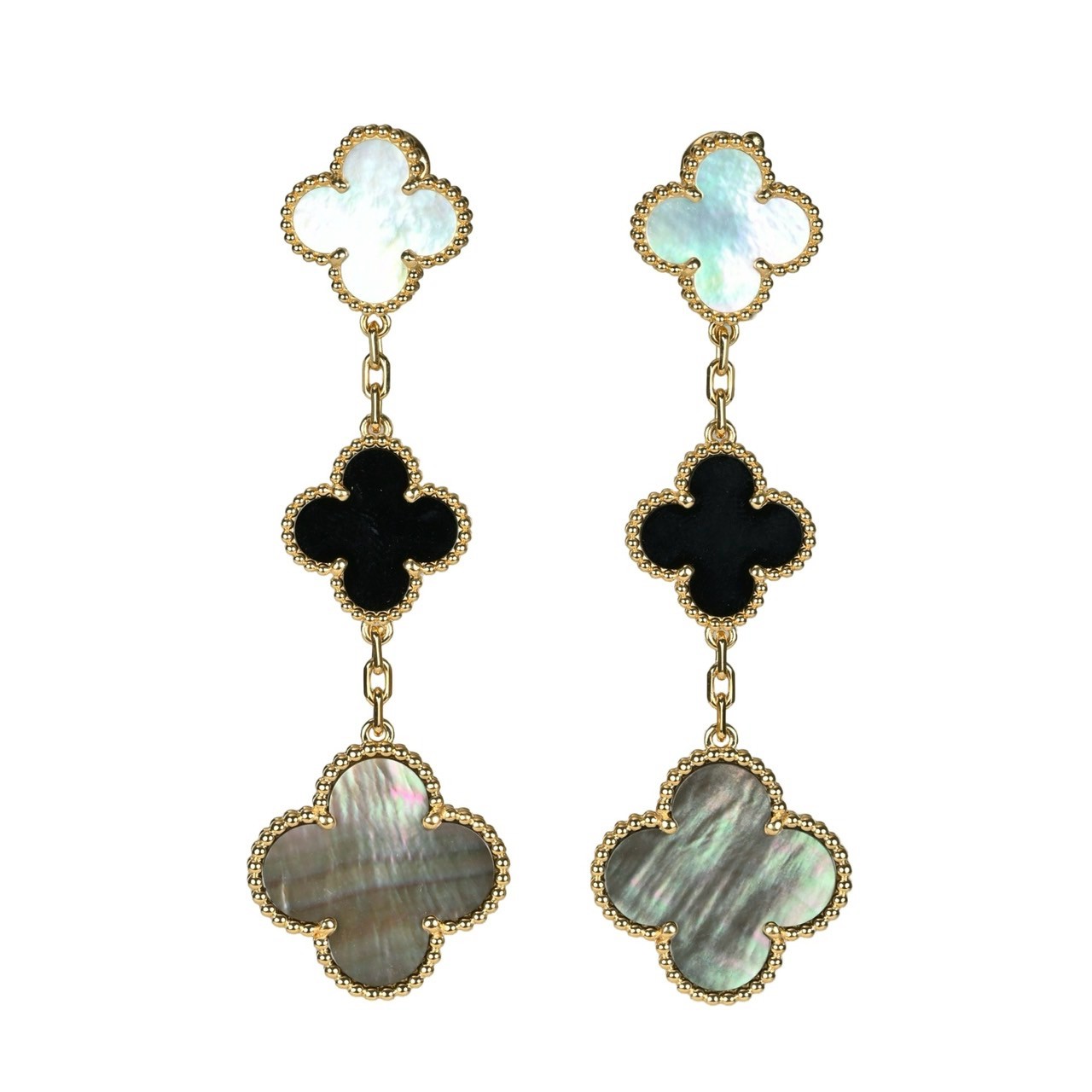 Van Cleef & Arpels クローバーピアス　マザーオブパール ヴァンクリーフ＆アーペル Van Cleef & Arpels】ピアス
