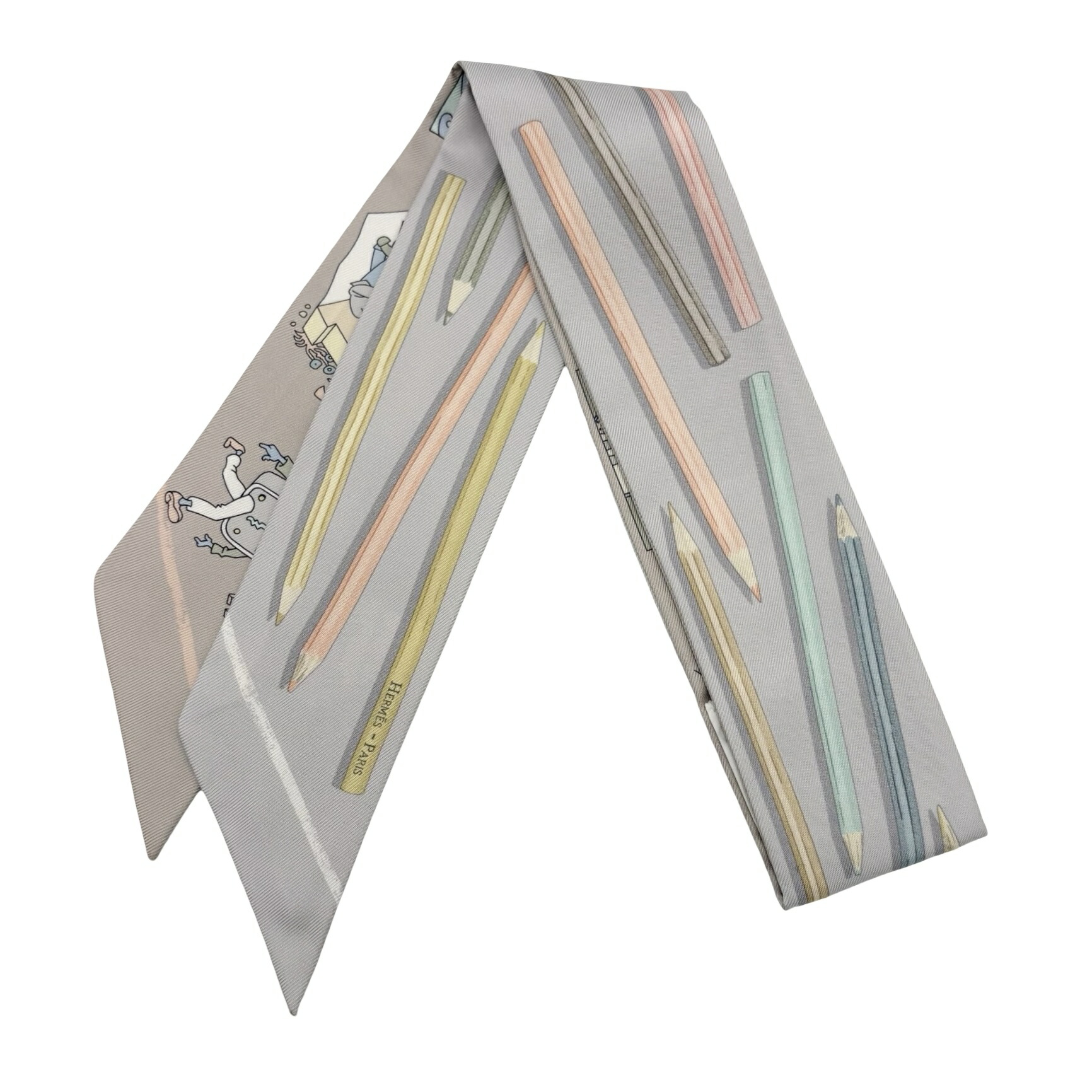 楽天市場】送料無料 本物 極美品 HERMES エルメス ツイリー シルク100