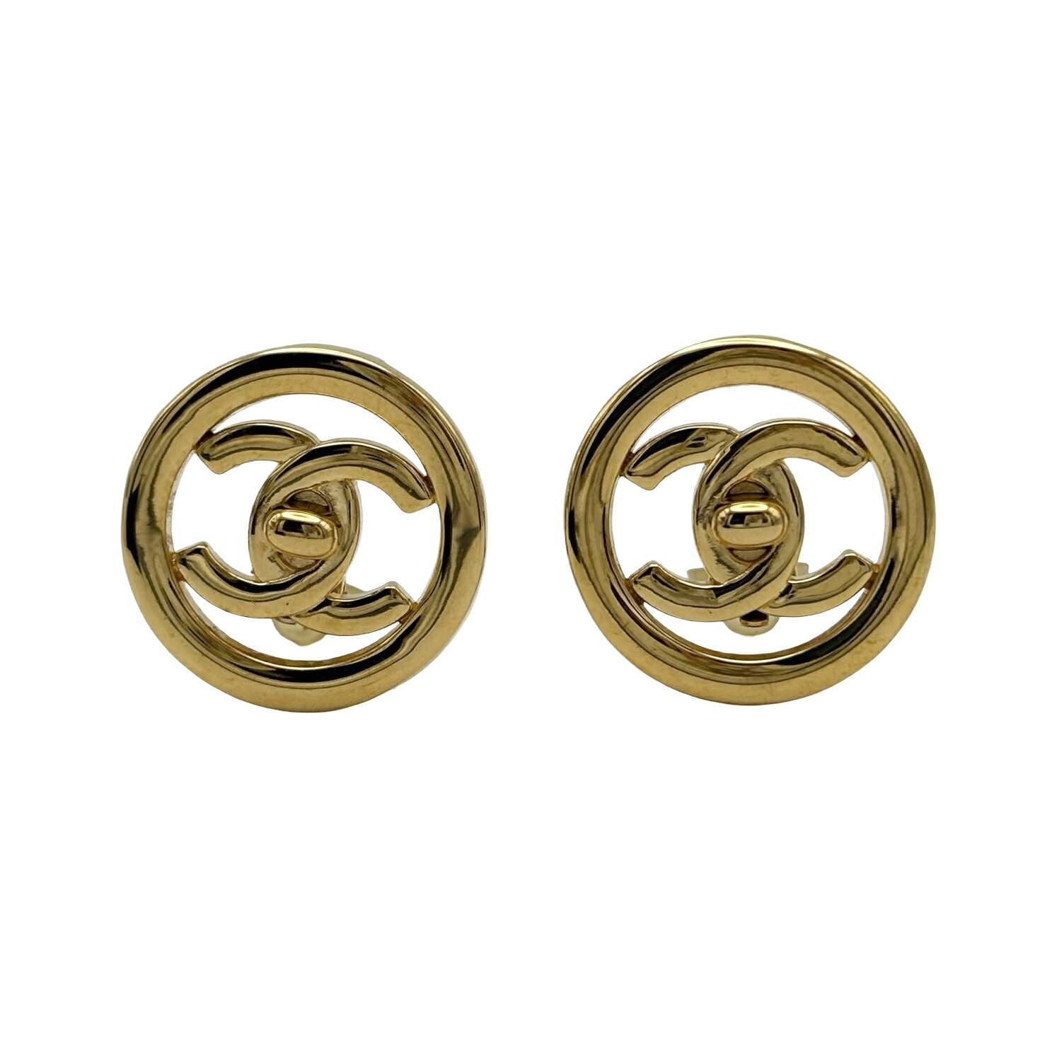 【中古】 CHANEL シャネル COCOMARK EARRINGS ココマーク イヤリング 小物 中古 GP｜Mohlong Luxury