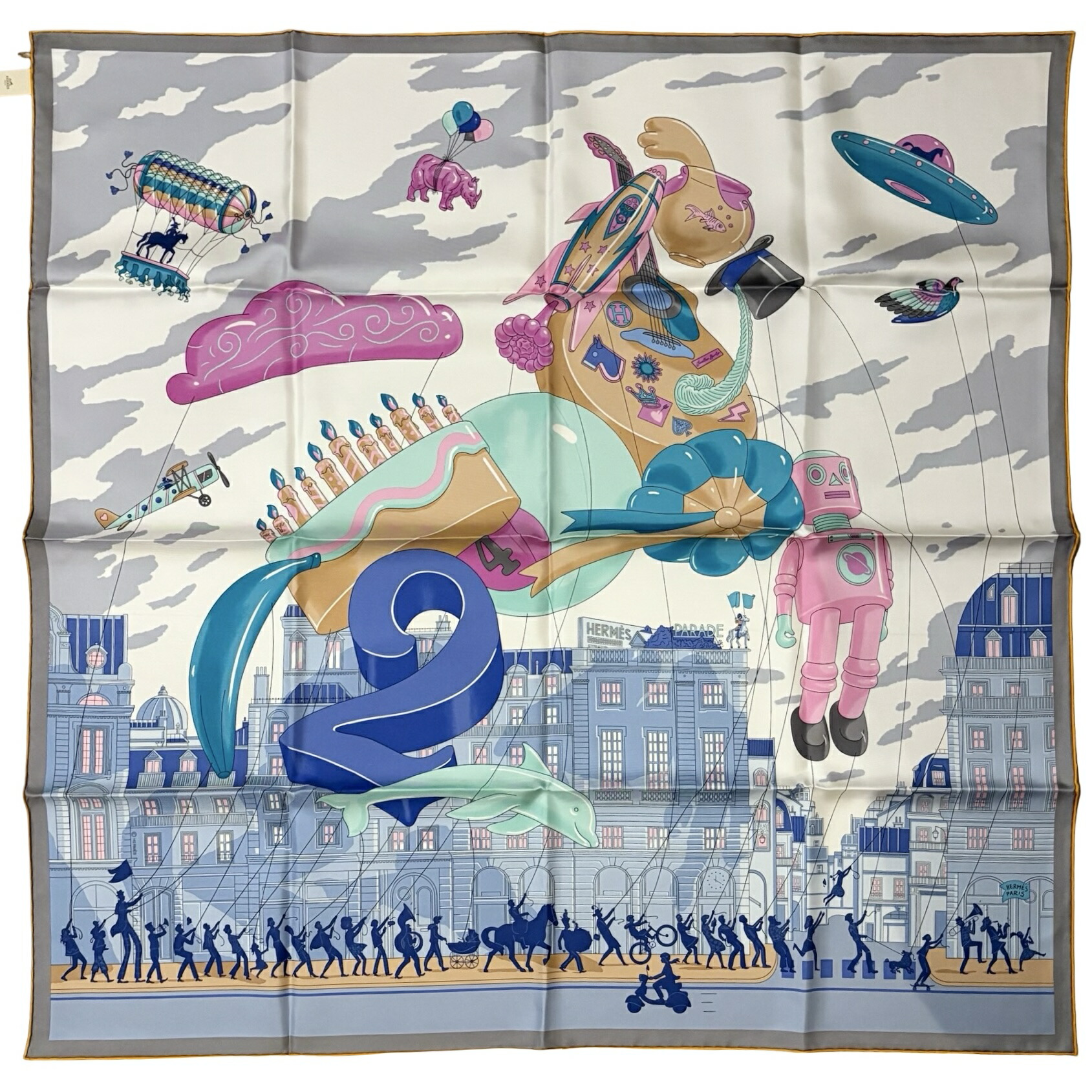 楽天市場】【新品】エルメス HERMES カレ90 ダブルフェイス 12頭