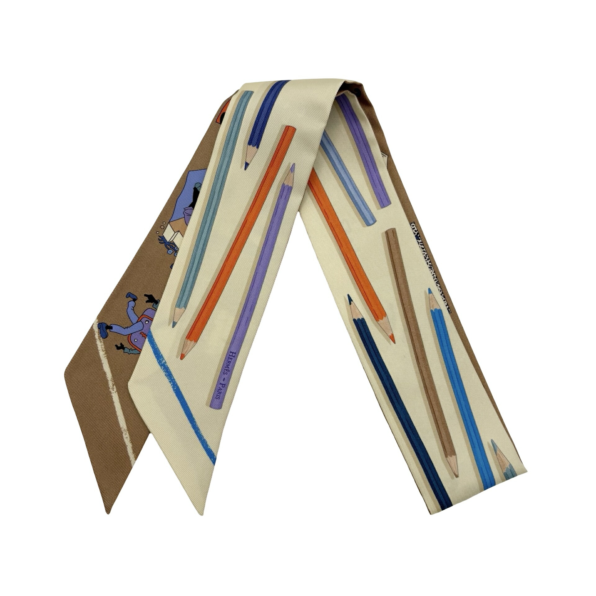 楽天市場】エルメス ツイリー さあ色鉛筆を出して！/カレ・リブレ 白