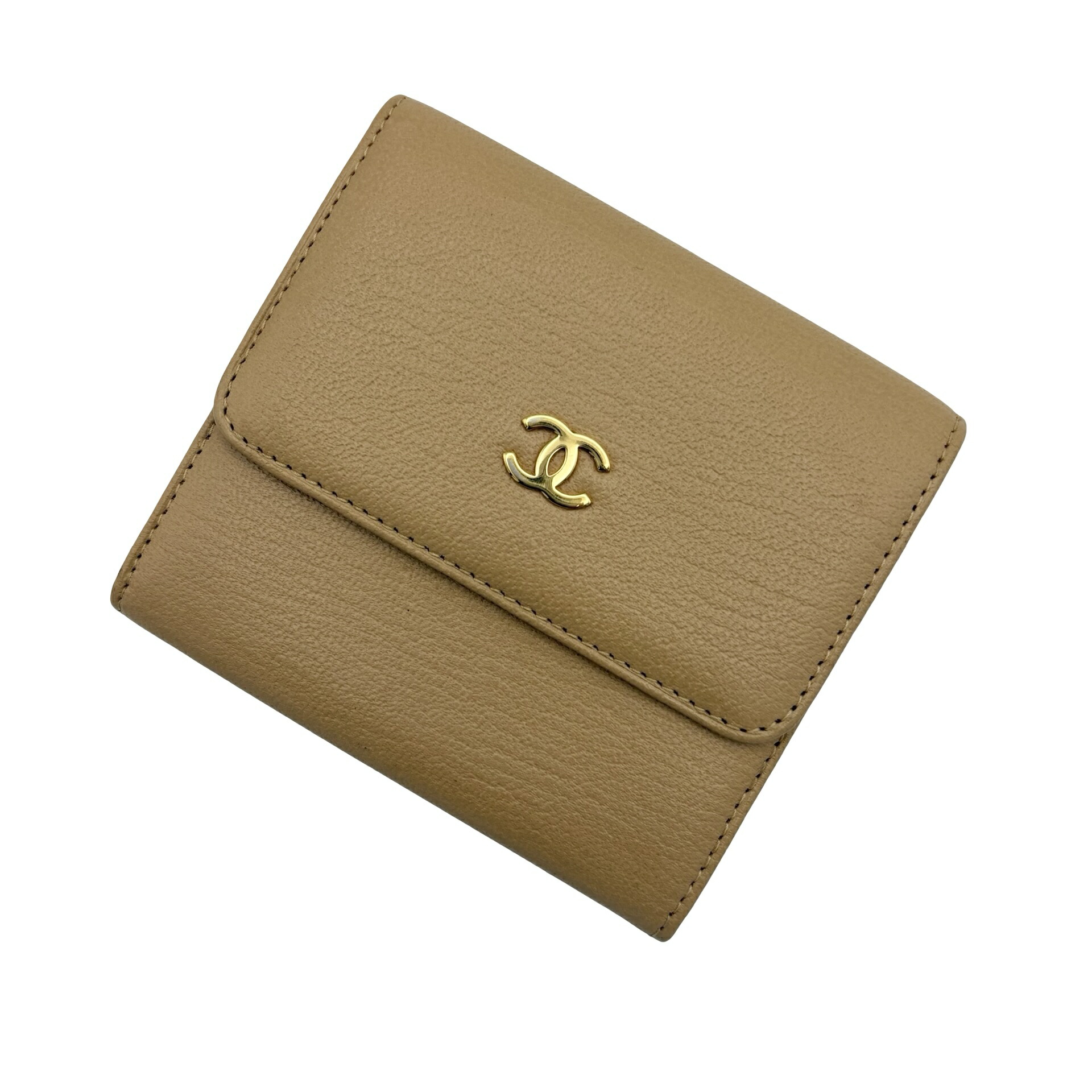 超美品　CHANEL シャネル　2.55 マトラッセ　フラップ　三つ折り財布 CHANEL シャネル 三つ折り コンパクトウォレット マトラッセ 二