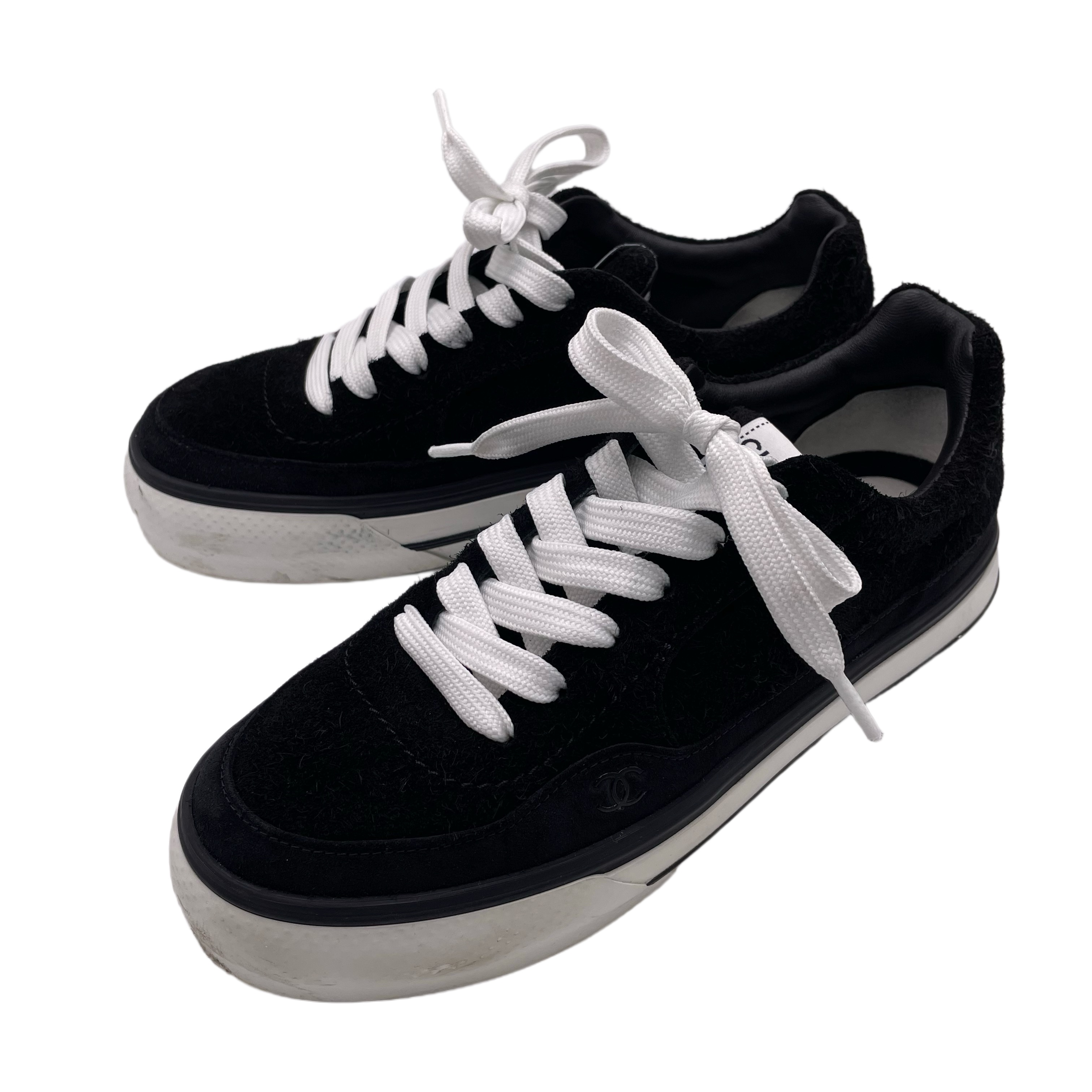 CHANEL シャネル スニーカー 2023 靴 新作CHANEL☆シャネルツイード スニーカー 希少 直営ラッピング