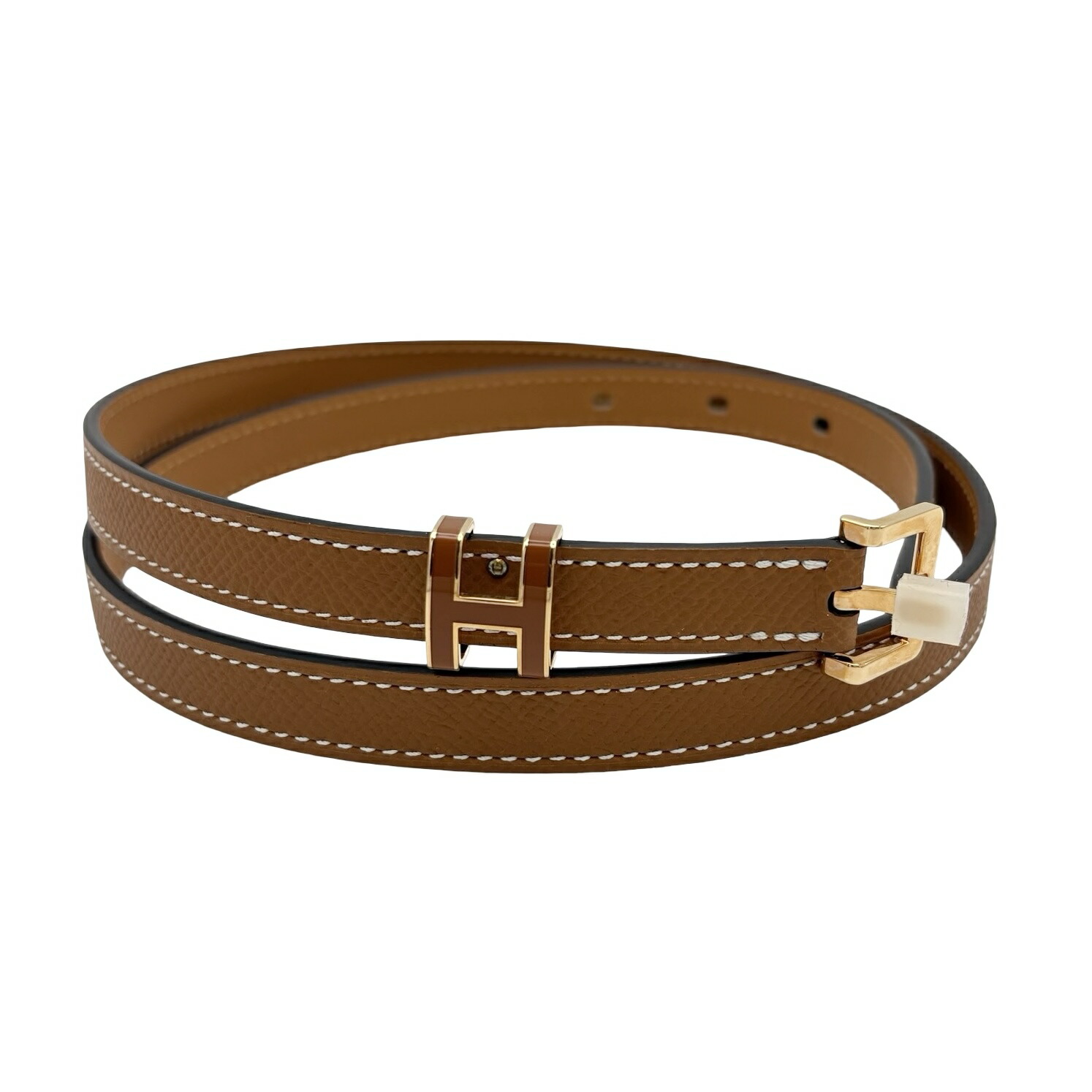 【新品未当て嵌める】 Hermes エルメス POP H 15 BELT 三尺帯《受けが良い H》15 三尺帯 ゴールド エプソン 新品未当て嵌める GOLD EPSOM