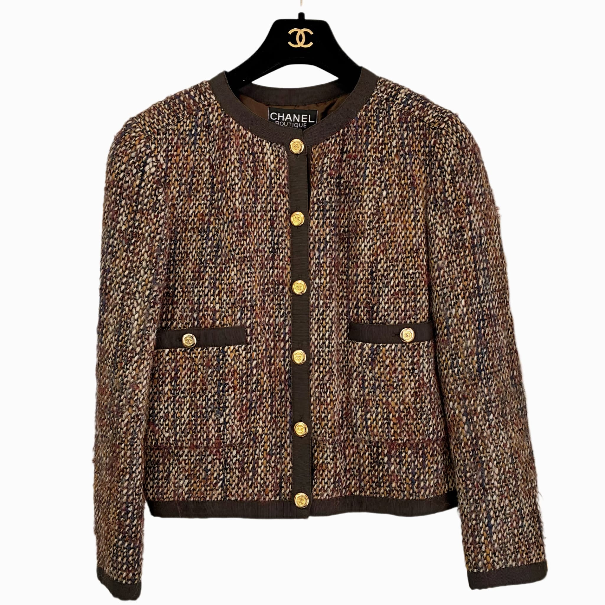【中古】 CHANEL シャネル VINTAGE JACKET 上衣 36 USED 中古 CLOTHES 御召しもの