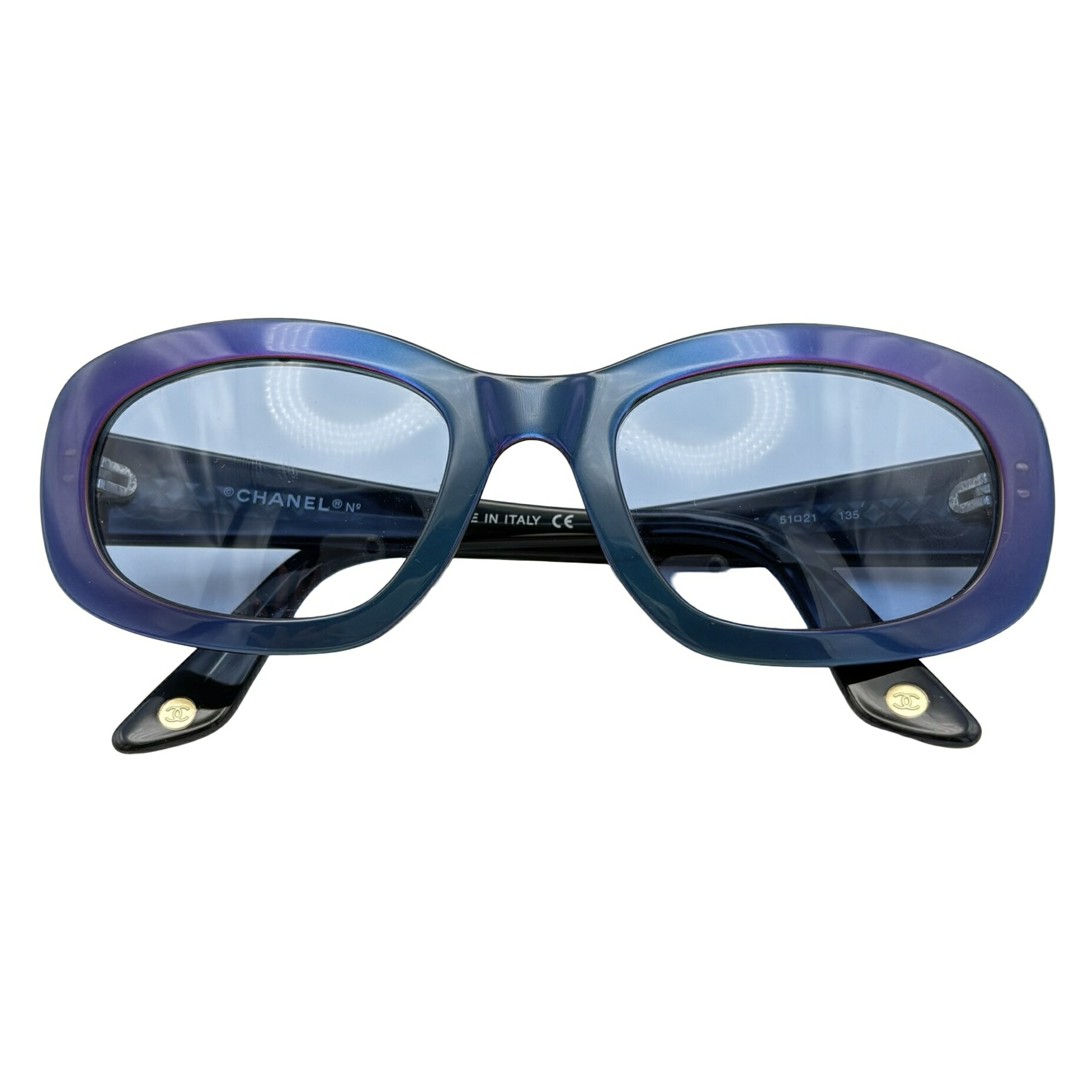 【最終局面SALE!!  ￥50,000→￥37,000】 CHANEL シャネル SUNGLASSES 黒眼鏡 小物 中古 SALE 大売り出し
