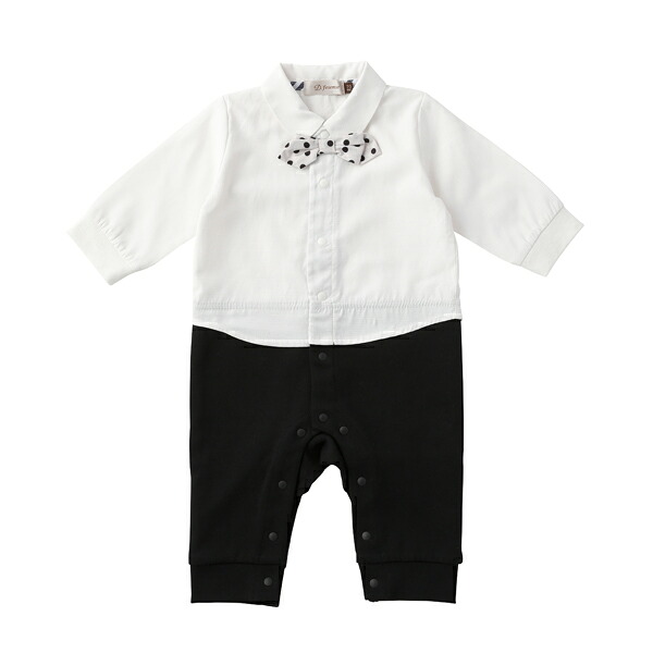 D.fesense ディーフェセンス おめかしBOYロンパース/ホワイト【APE32870180】80cm D.fesenseダッドウェイ