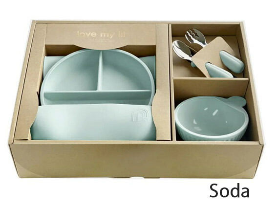 ラブマイリル お食事ギフトセットA【LM-SDFS5】Soda 4点セット 出産祝い プレゼント 離乳食 くっつく吸盤付き 食洗機対応