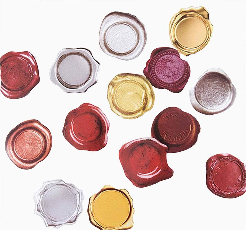 楽天市場】シーリングワックス風スタンプシール 18枚×5色セット