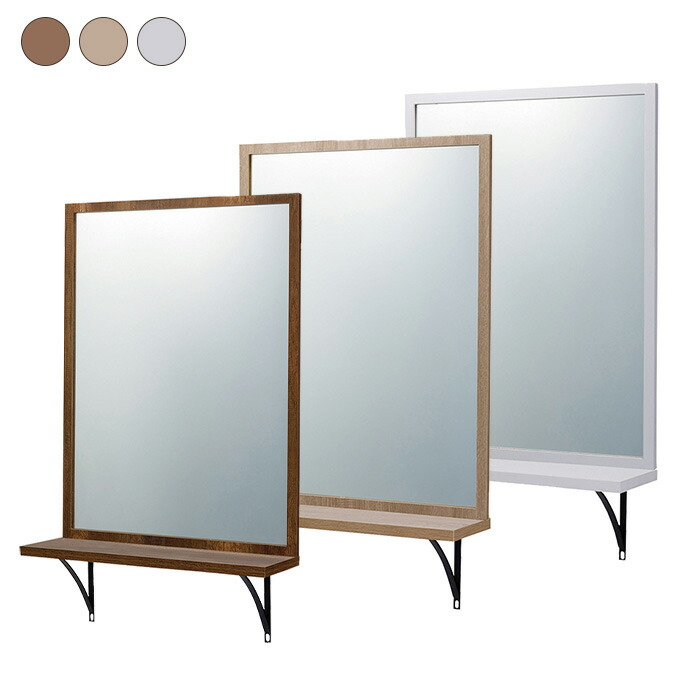 楽天市場】No.5519 セット面ウォールミラー カウンター付き 美容