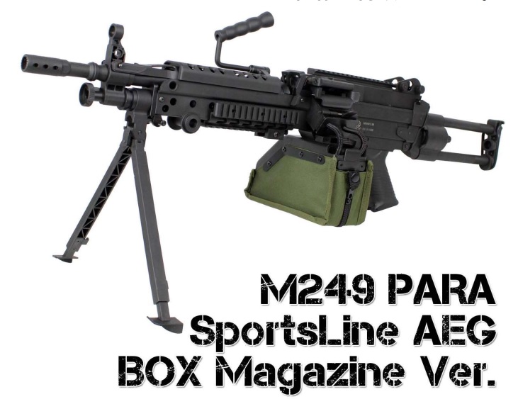 楽天市場 S T M249 ミニミ パラトルーパー スポーツライン電動00連boxマガジン 店内全品3 オフクーポン エアガンショップ モケイパドック