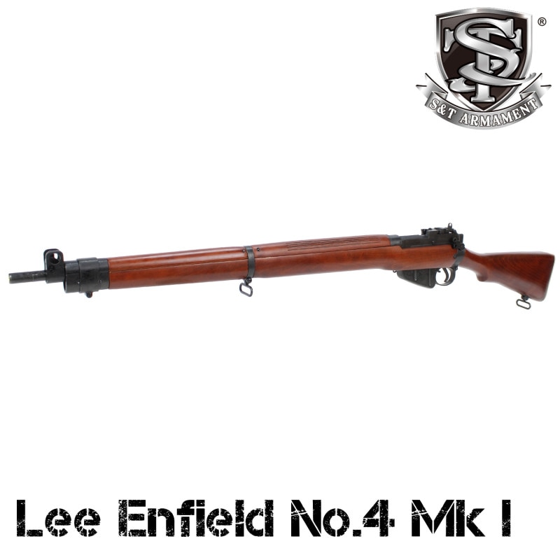 【店内全品3％OFFクーポン】【送料無料対象外】S&T エアーコッキングライフル リーエンフィールド No.4　MK1　ライフル リアルウッド【大型配送便】 35,620円