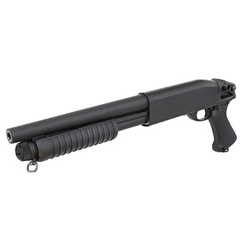 【エントリーで最大10倍＆5％クーポン】S&T レミントン刻印　M870　ショート　ピストルグリップ　BK　フルメタル エアーポンプ 【あす楽】