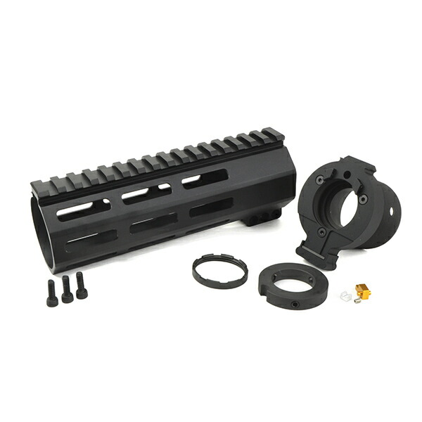 RGW 7インチ QD Takedown System M-LOK レールハンドガード ＆ コネクターセット マルイ GBB M4 MWS 用【あす楽】