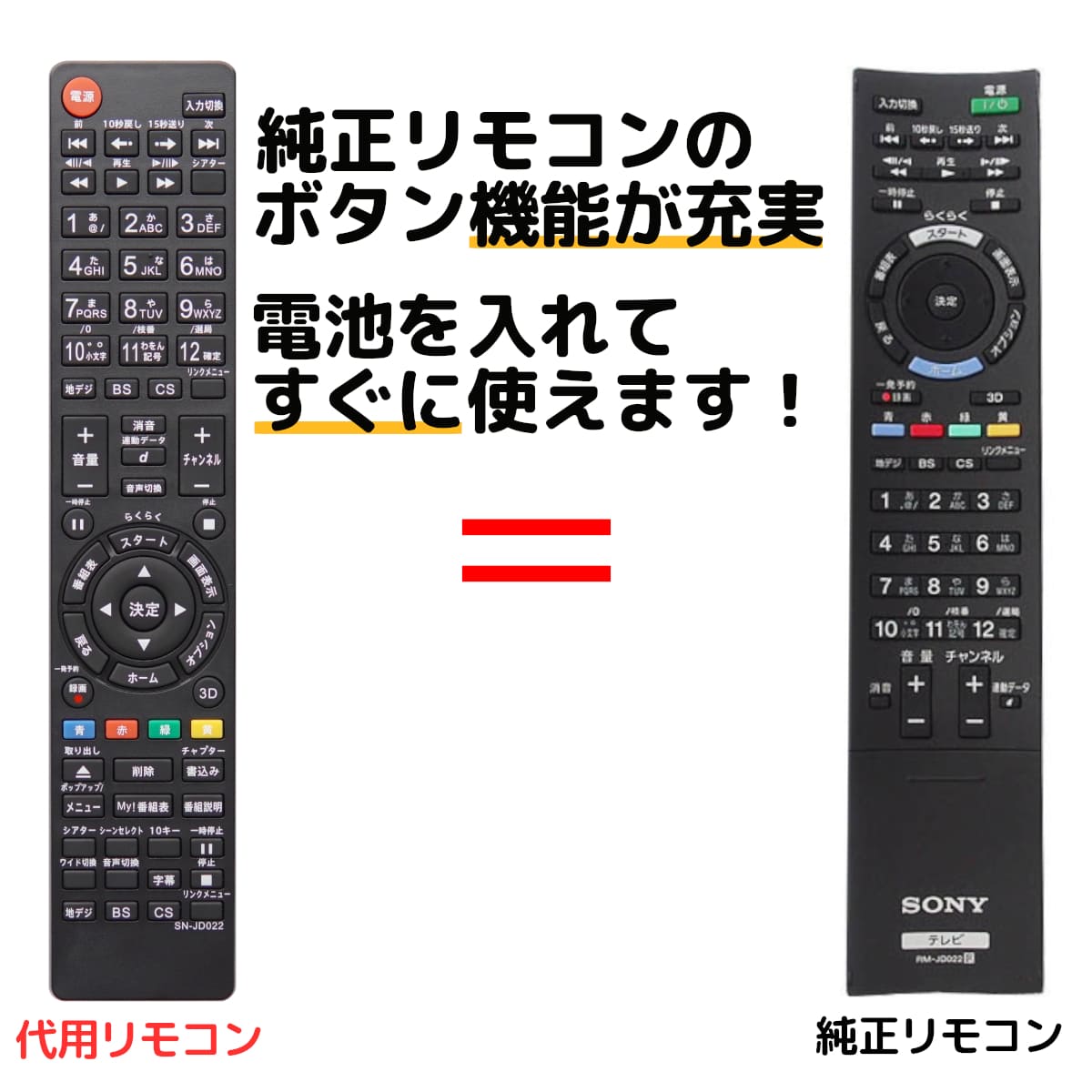 楽天市場】ソニー ブラビア テレビ リモコン RMT-TX100J RMT-TX101J KJ 