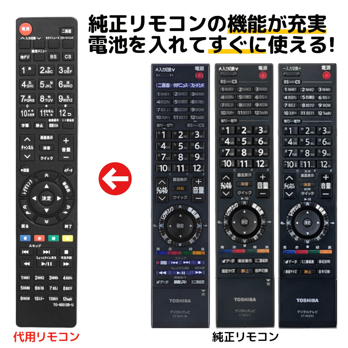 楽天市場】東芝 レグザ リモコン ブルーレイ SE-R0428 SE-R0372 SE 