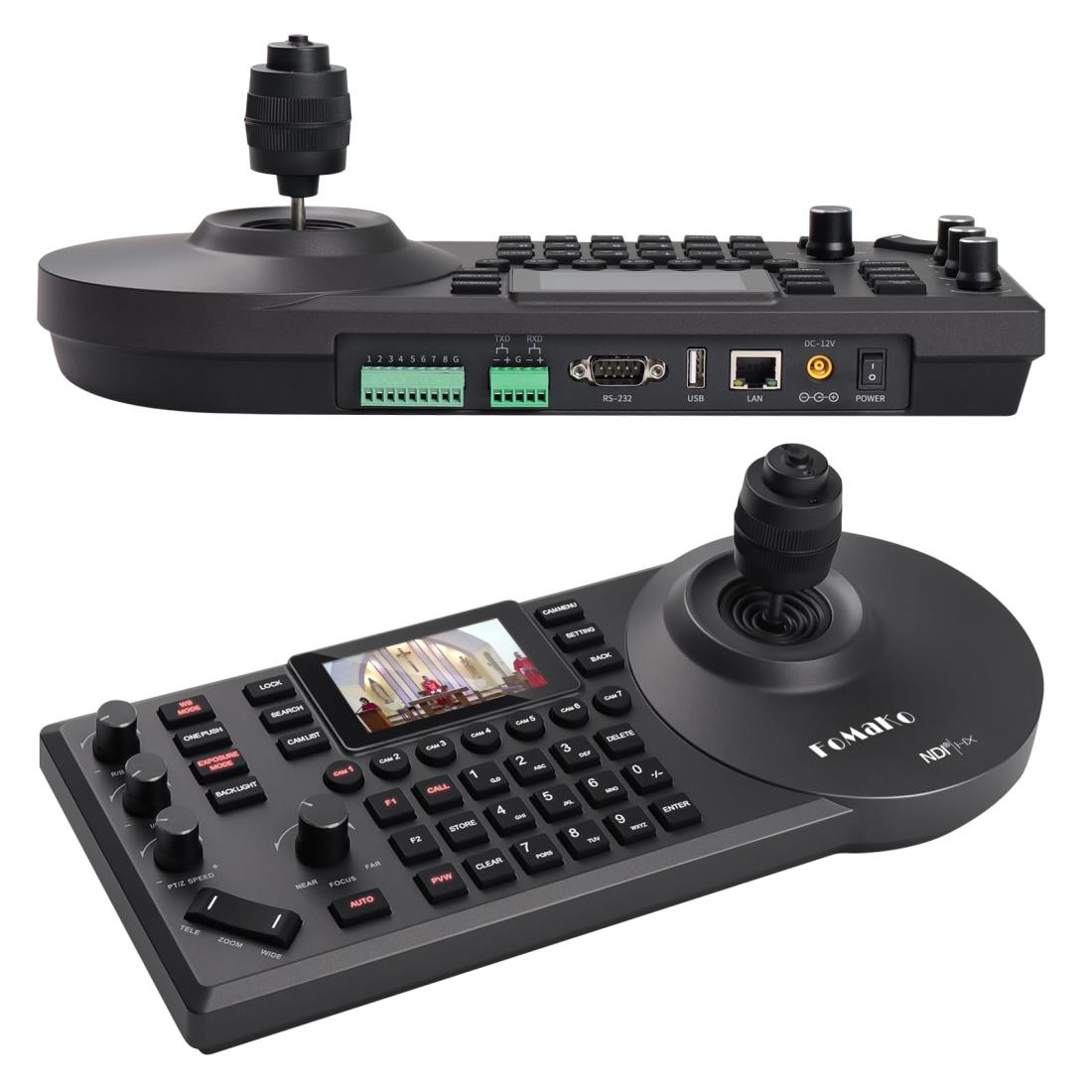 xvl USB 4Ch マルチシリアル　OBS配信 PTZカメラコントローラ 楽天市場】LILLIPUT K1 PTZカメラジョイスティック