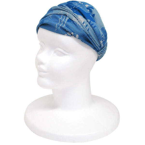 楽天市場 スーパークール 3wayクールヘアバンド 葉っぱ ブルーグレー Mokomoko青山