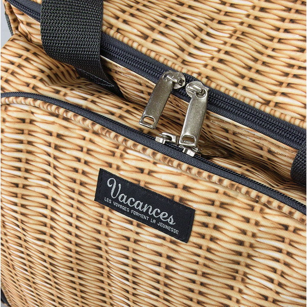 バカンス 4人用食器付きクーラーピクニックバスケット パニエ Butlerchimneys Com